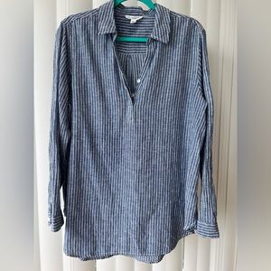 Beachlunchlounge blue/White Strip Long Sleeve Shirt